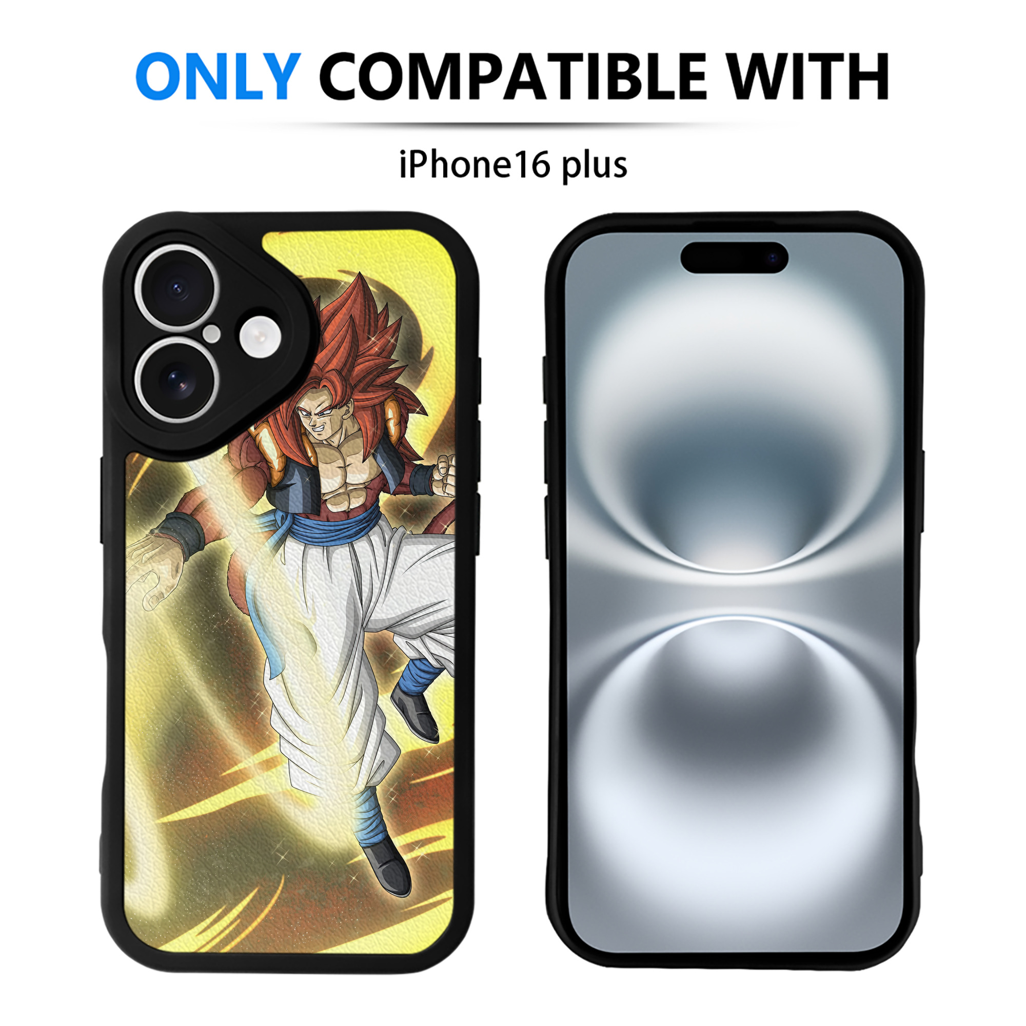 （画像用） ドラゴンボール DRAGON BALL 【iPhone 16シリーズ対応】シリコンスマホケース（レザー調） 材質：シリコン